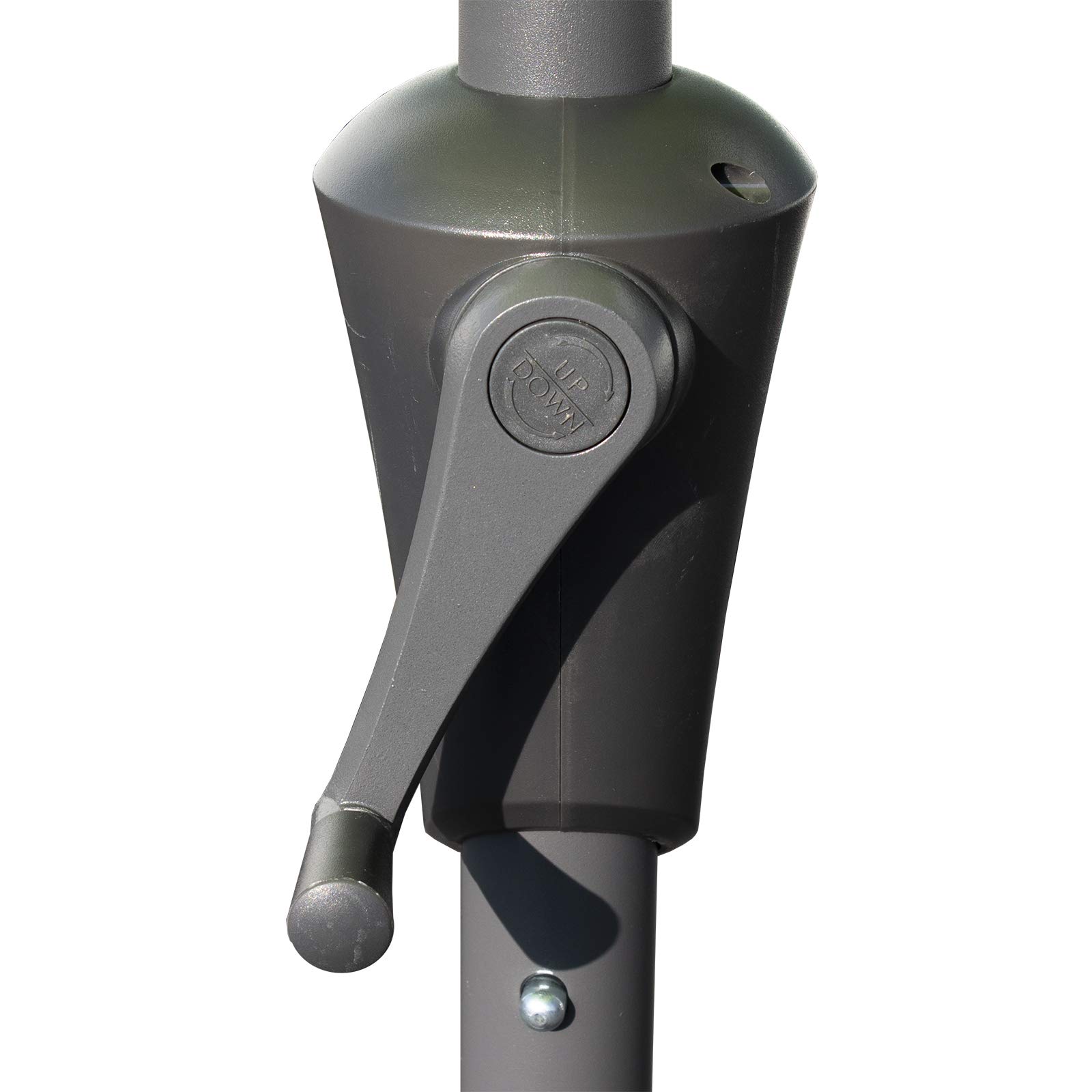 marko Outdoor 2.7M Half Round Parasols Umbrella Balcony Sunshade Outdoor Garden Patio Furniture (Parasol Only - Black)