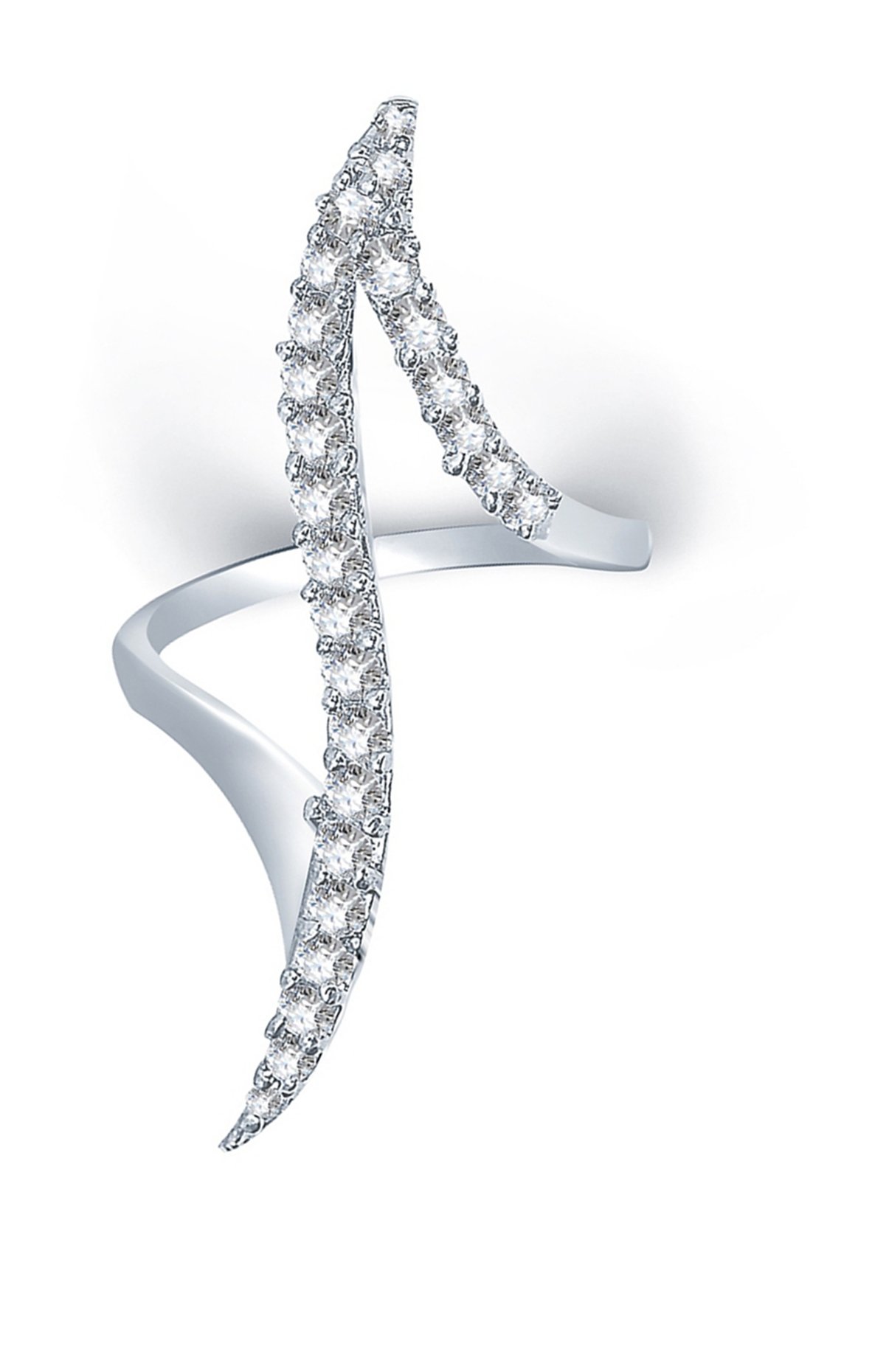 JDX Premium American Diamond Silver Plated Ring For Women - Adjustable (B06Y1P6C7S) Amazon Price History, Amazon Price Tracker
