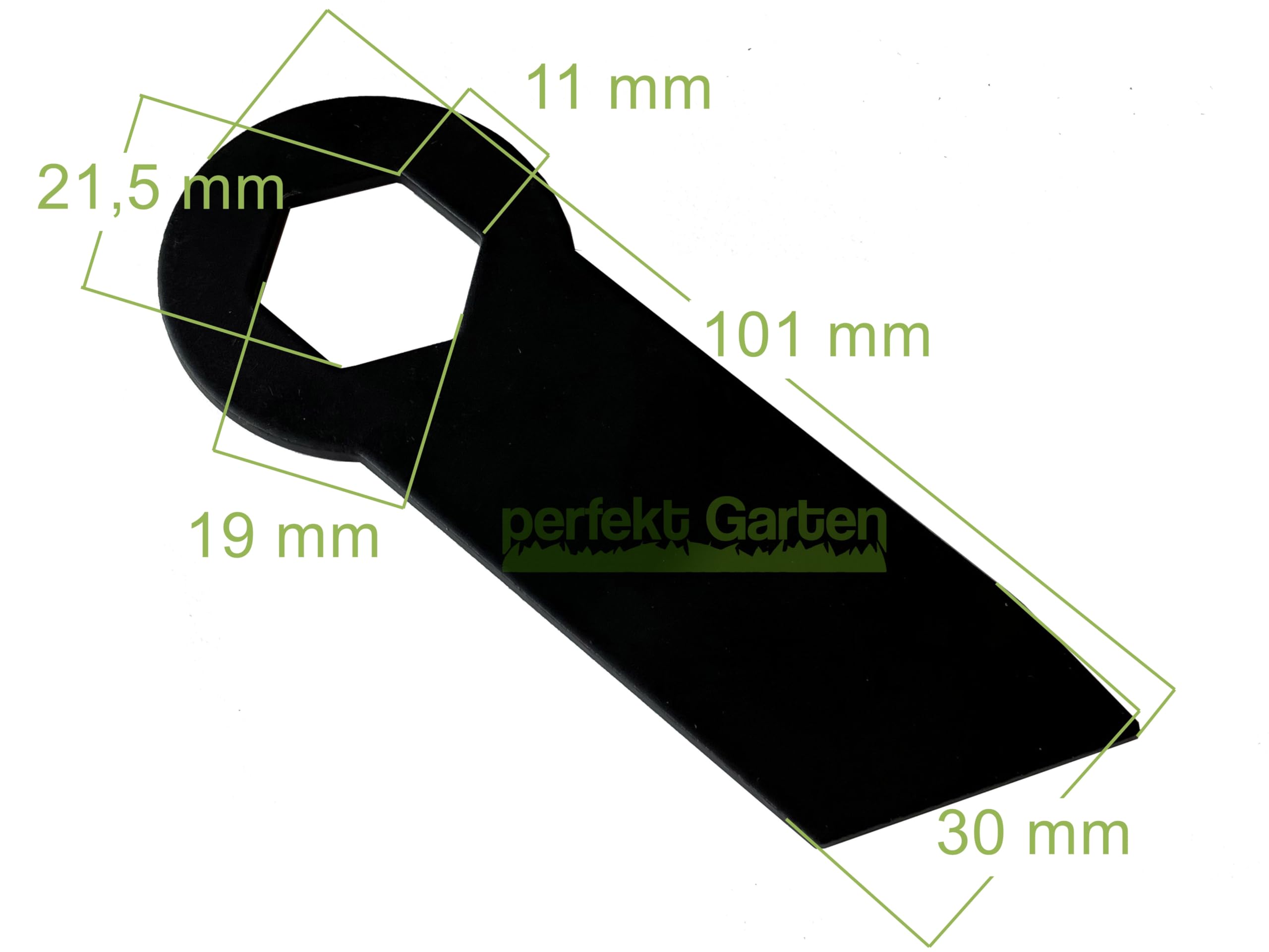 perfektGarten 15 x 10,1 cm wertykulator nóż kompatybilny z Fuxtec FX-BV240 / FX-BV240ECO