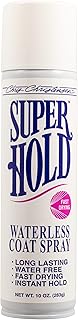 Chris Christensen Super Hold Waterless Dog Coat Spray, Groom Like a Professional, Strong Hold, Made in USA, 10 oz Aerosol