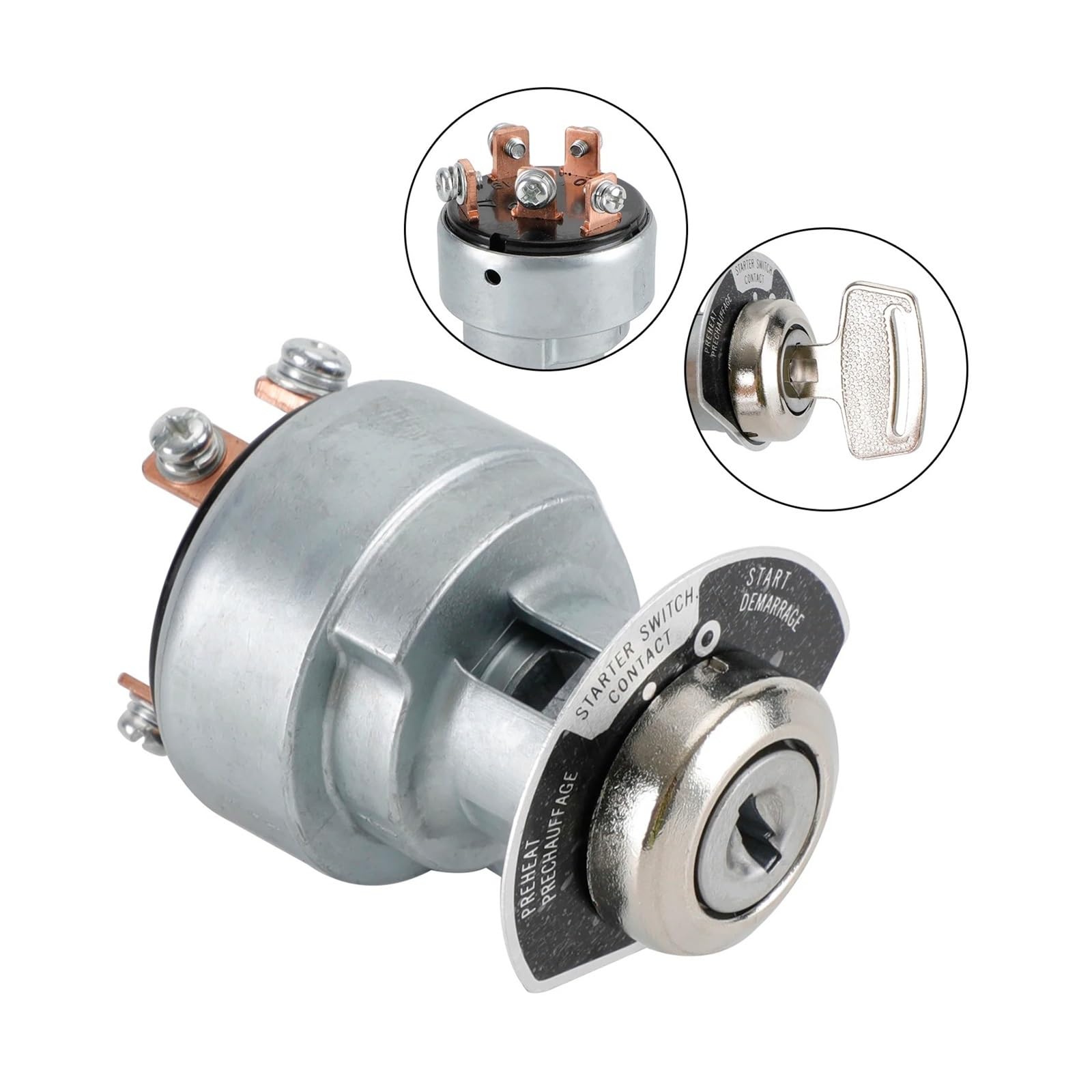 erruptor bloqueo encendido Para Kubota Para Cortacésped 183827 Interruptor De Encendido Con 2 Llaves 1E013-63590