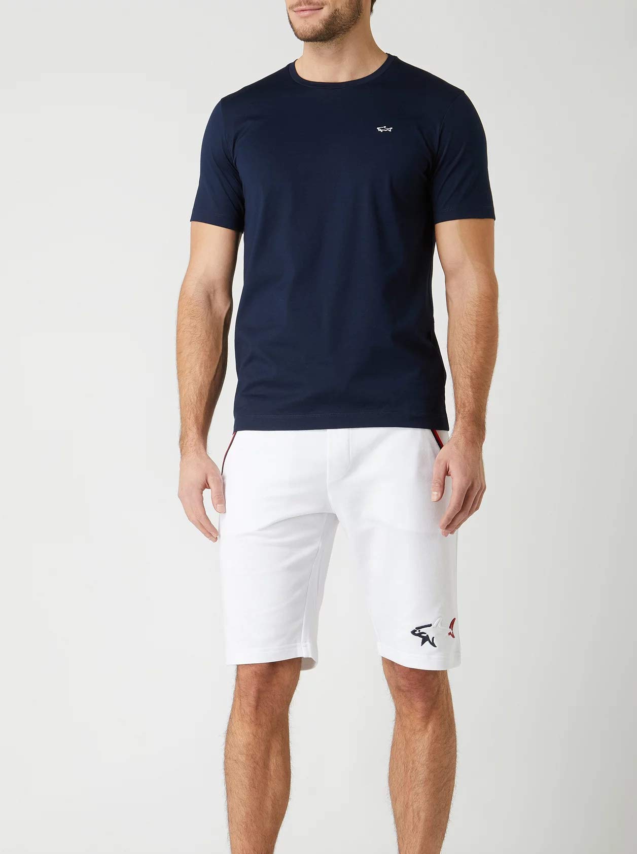 PAUL & SHARK 9849AD Maglia uomo Blue Cotton t-Shirts Men