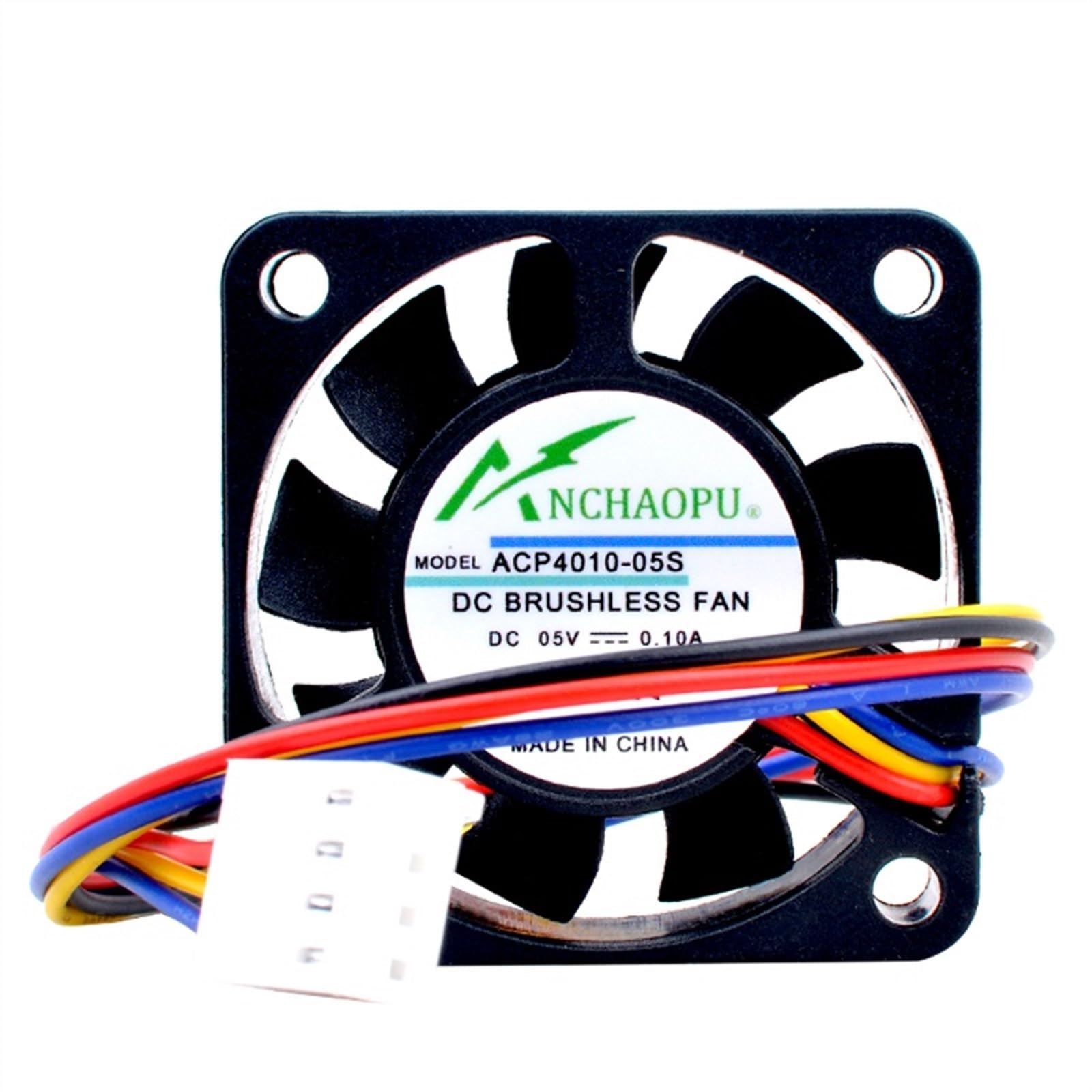 FCARUMIQP 4cm 40mm Fan 40x40x10mm DC5V 0.10A 4 Lines PWM Speed Control Cooling