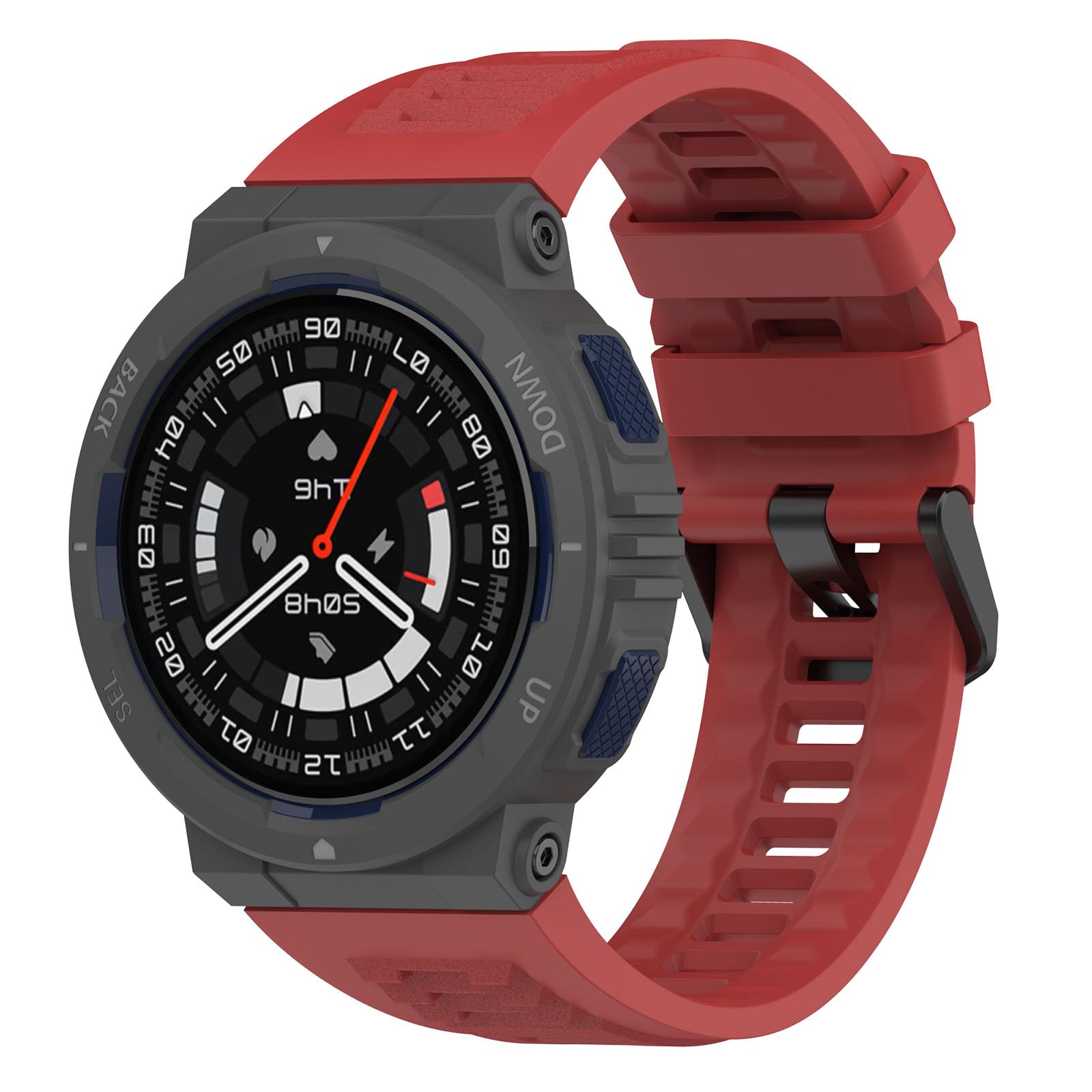 Bands Compatible with Amazfit Active Edge (A2212), Classic Sport Soft Silicone Replacement Strap for Active Edge Smart Watch