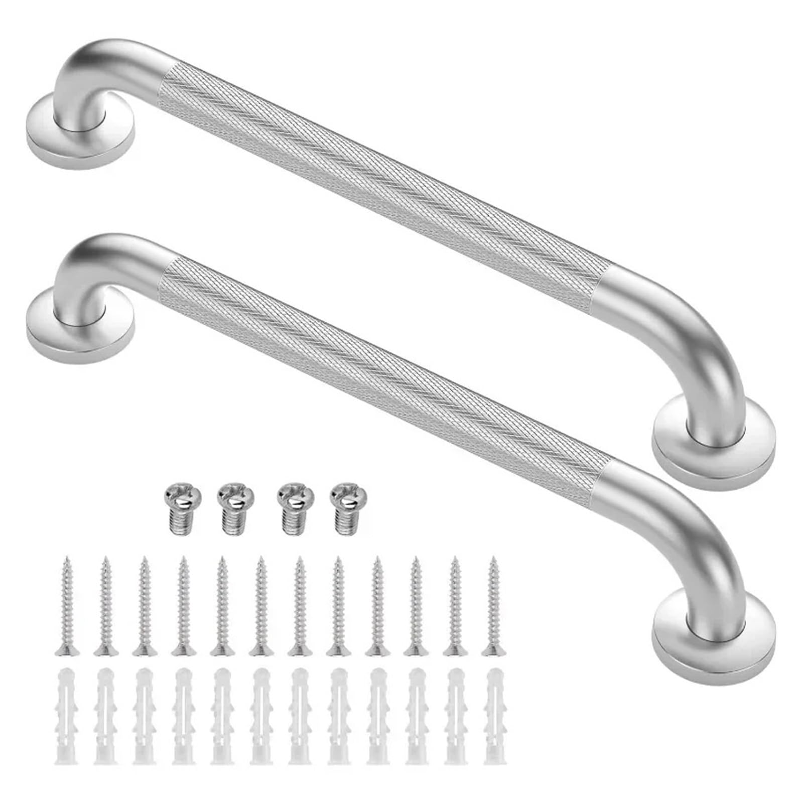 Lopjggyf One Color 2 Pack Bars For Bathtubs And Showers, Anti Slip Shower Grab Stainless Steel Handle For Showering