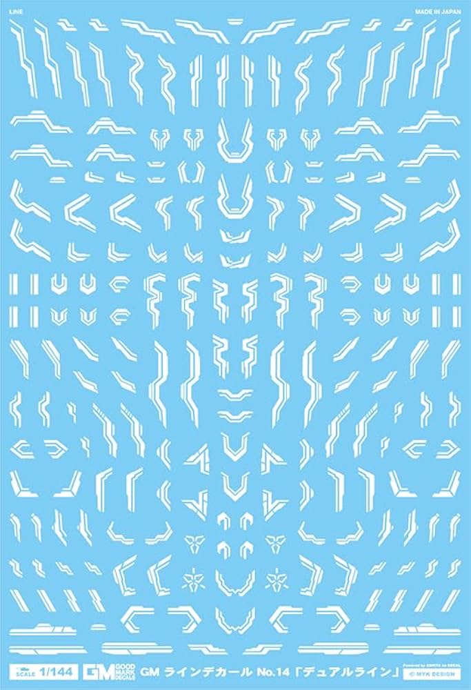 Amazon | アシタのデカール 1/144 GM ラインデカール No.14