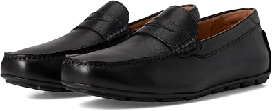 Florsheim Mens Motor Smooth Mock Toe Penny Driver Driving Style Loafer, Black, 11
