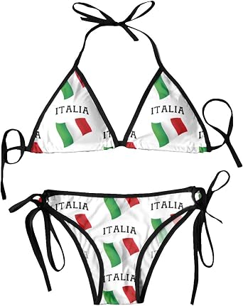 Italia Italy Italian Flag Bikini Women Swimsuits Set Underwear Two Piece Sexy Bikini Swimwear Bathing Suits