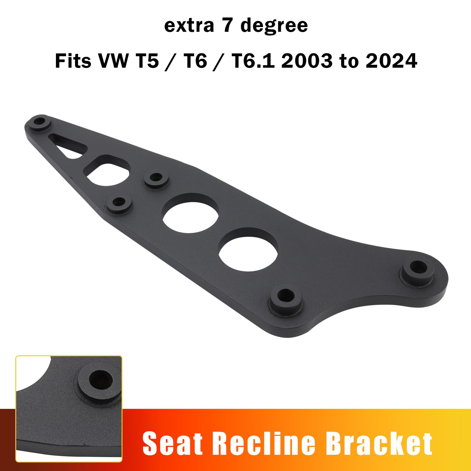 MAD HORNETS Extra Recline Bracket Passend für VW Transporter T5 T6 Double Passenger Seat 2003-2024