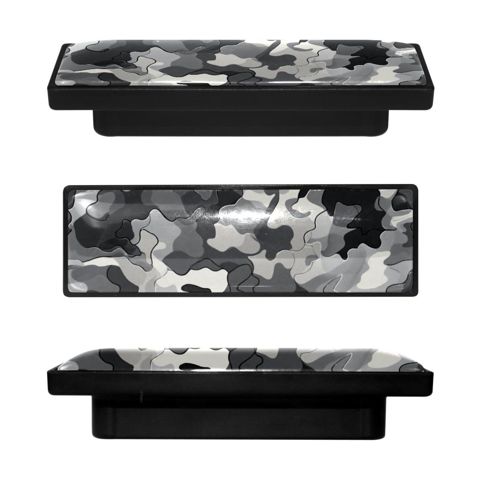 Bouton de placard de cuisine camouflage gris pour relooker une commode de chambre à coucher