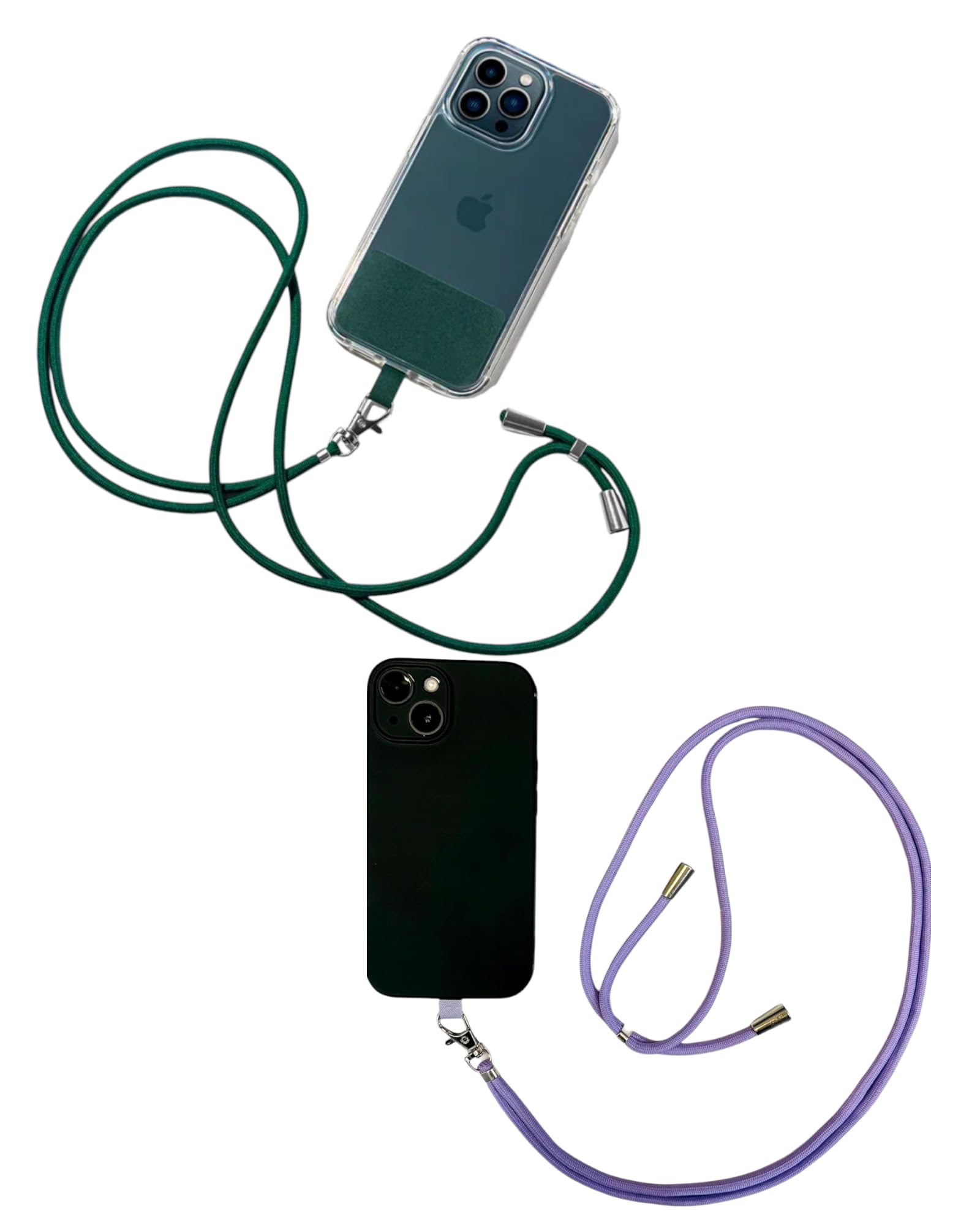 2 pc Phone Lanyard Crossbody | Adjustable Phone Strap Set for All Phone Case Universal Neck & Wrist Strap-image-24