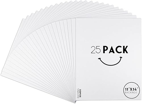 Miniatura 11 de Golden State Art, Paquete de 25 tableros de respaldo blanco brillante de 12 x 12 pulgadas para marcos, fotos, fotos y más