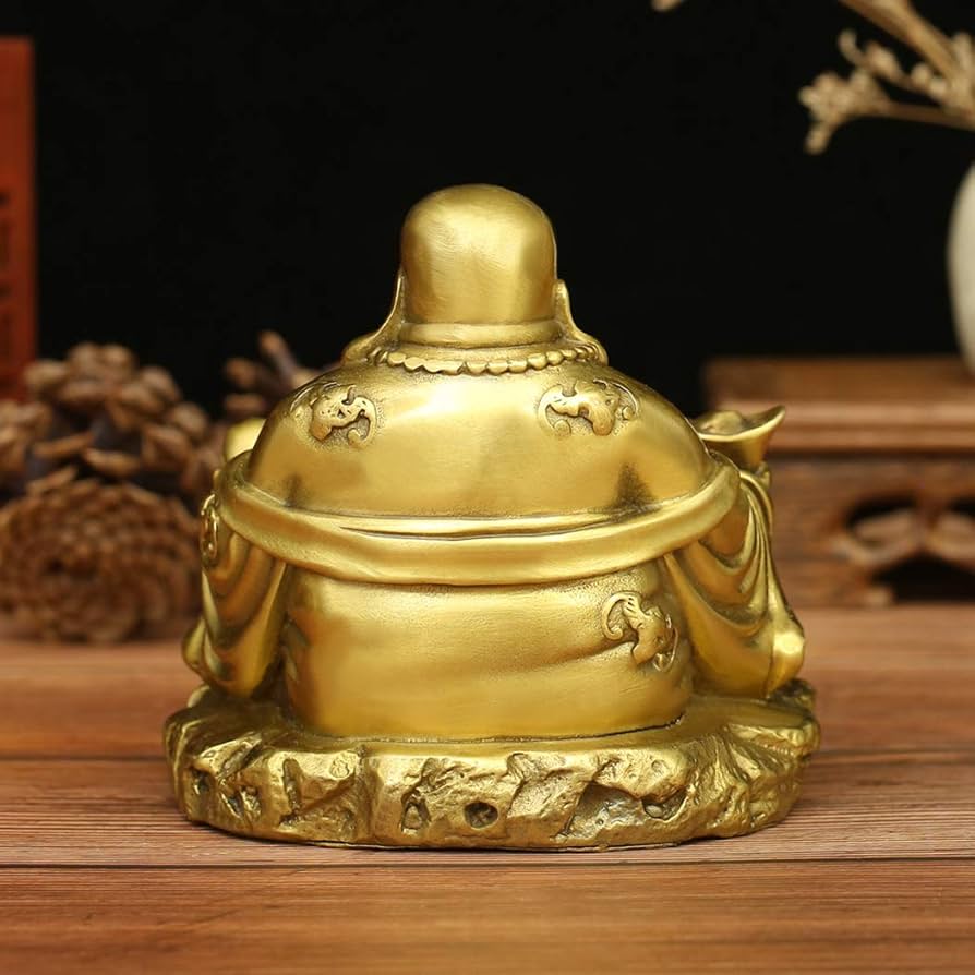 Amazon.com: BRABUD Chinese Fengshui Brass Laughing Buddha