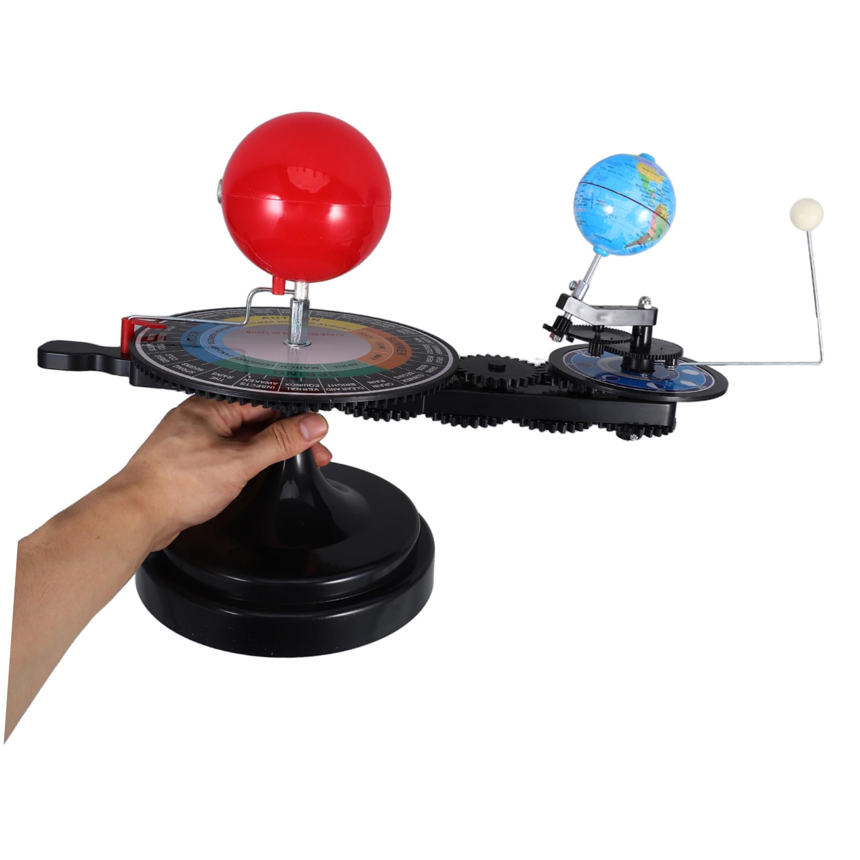 Solarspielzeug Sonnensystem Planetenmodell aus Kunststoff für Kinder | Spielzeug für Sonnensystem, Erde Sonne Mond Bewegungsmodell, für Astronomie Lernen und Unterricht