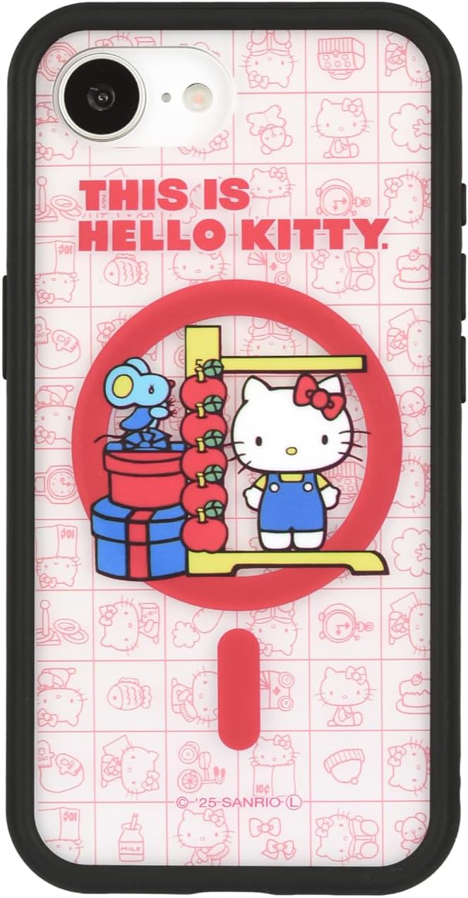 グルマンディーズ(Gourmandise) Gourmandies Sanrio Characters IIIIfit Plump Frame iPhone 16e Compatible Case Hello Kitty SANG-512KT