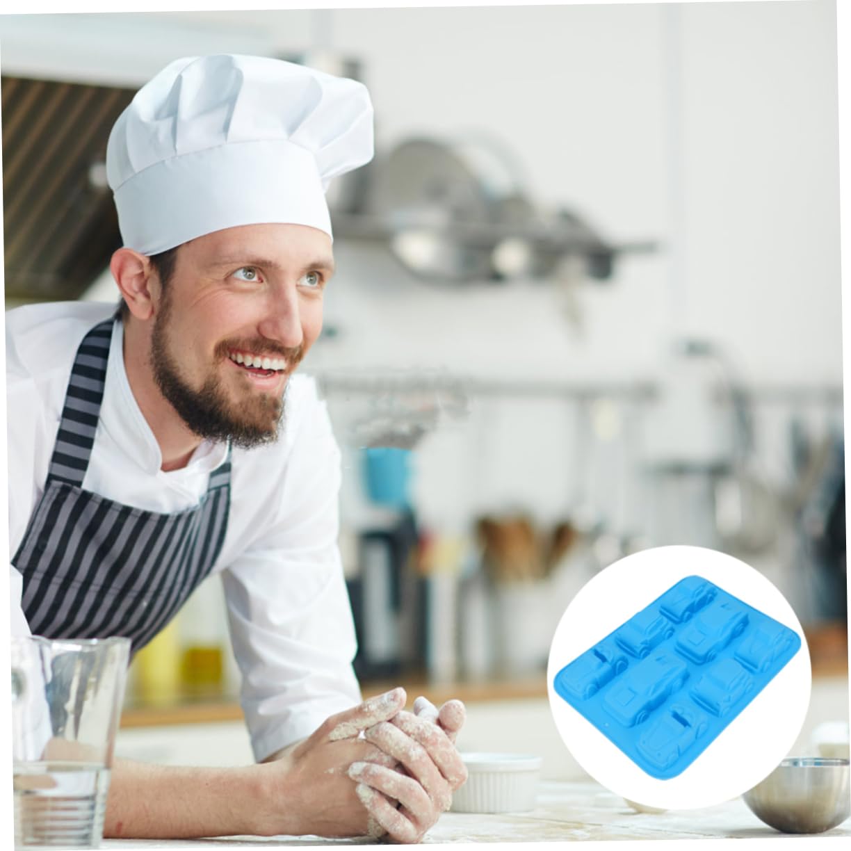 MAGICLULU 2pezzi Stampo Silicone Per Cioccolato Forma Di Auto Per Torte Muffin e Dolci Fatti Casa Facile Da Pulire e Utilizzare Per Feste e Compleanni