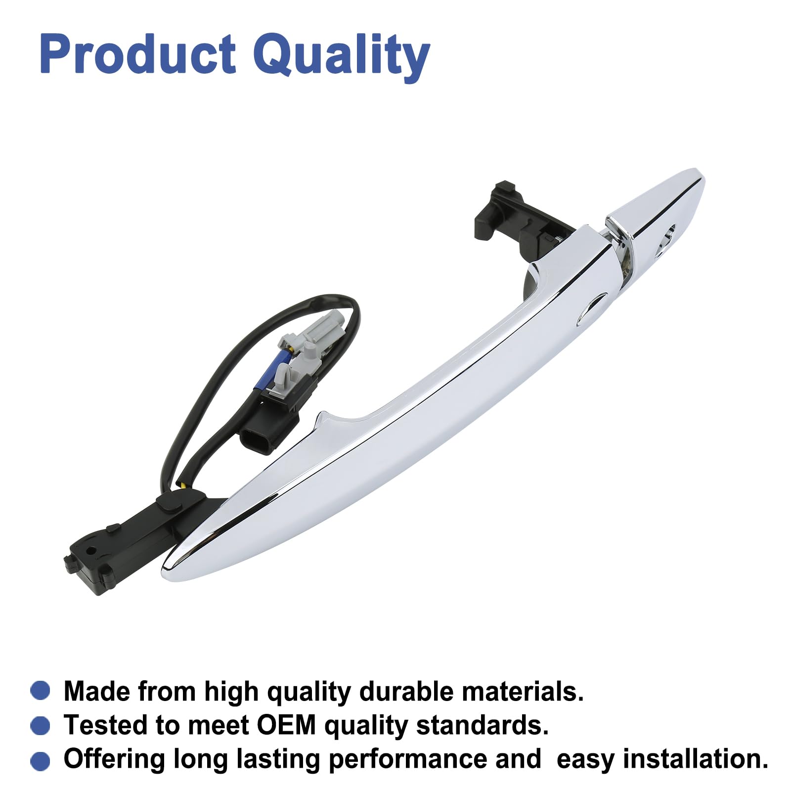 Amazon.com: YOUYIEN Exterior Outer Chrome Door Handle (Front Left