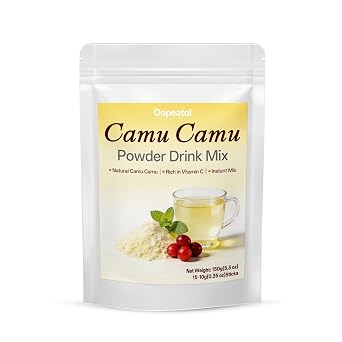 Camu Camu Powder, Natural Vitamin C Superfood from Peruvian Camu Camu Berries, Antioxidant Rich Powder for Immune Support, Smoothies, Wellness Shots & Daily Nutrition, Vegan, No Added Sugar