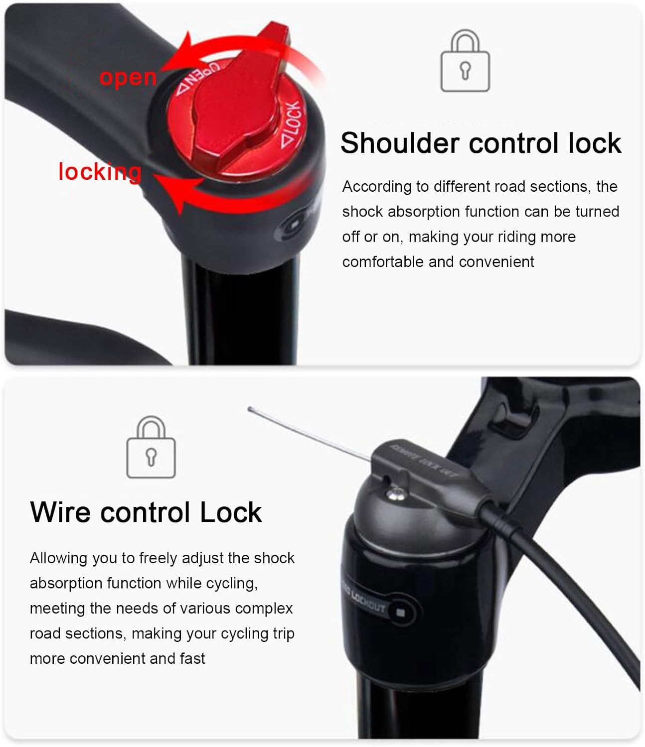 27.5/29インチ マウンテンバイク エアフロントフォーク 超軽量ガスショックアブソーバー 160mmトラベル スルーアクスル デ