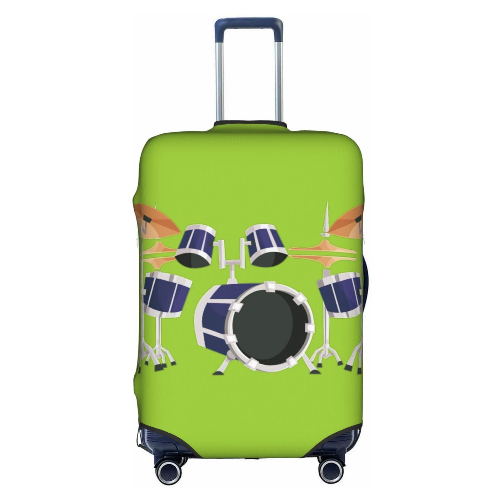 Housse de bagage imprimé jazz blanc pliable pour valise XL - 8