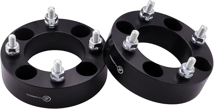 VLAOSCHI Black Forged 4x4 Golf Cart Wheel Spacers 1.5 Inch with 1/5cm Screws Compatible EZ GO EZGO Club Car 4x101.6mm Screw Pattern 62 Center Hole