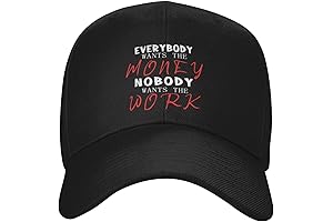 Everybody Wants the Money Nobodys Wants The Works Sporty Bill Caps Blend...