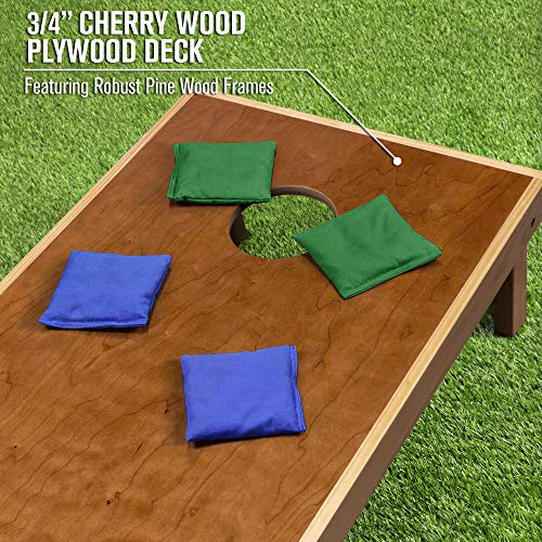 Image of GoSports 4 ft x 2 ft Commercial Grade Cornhole Boards Set