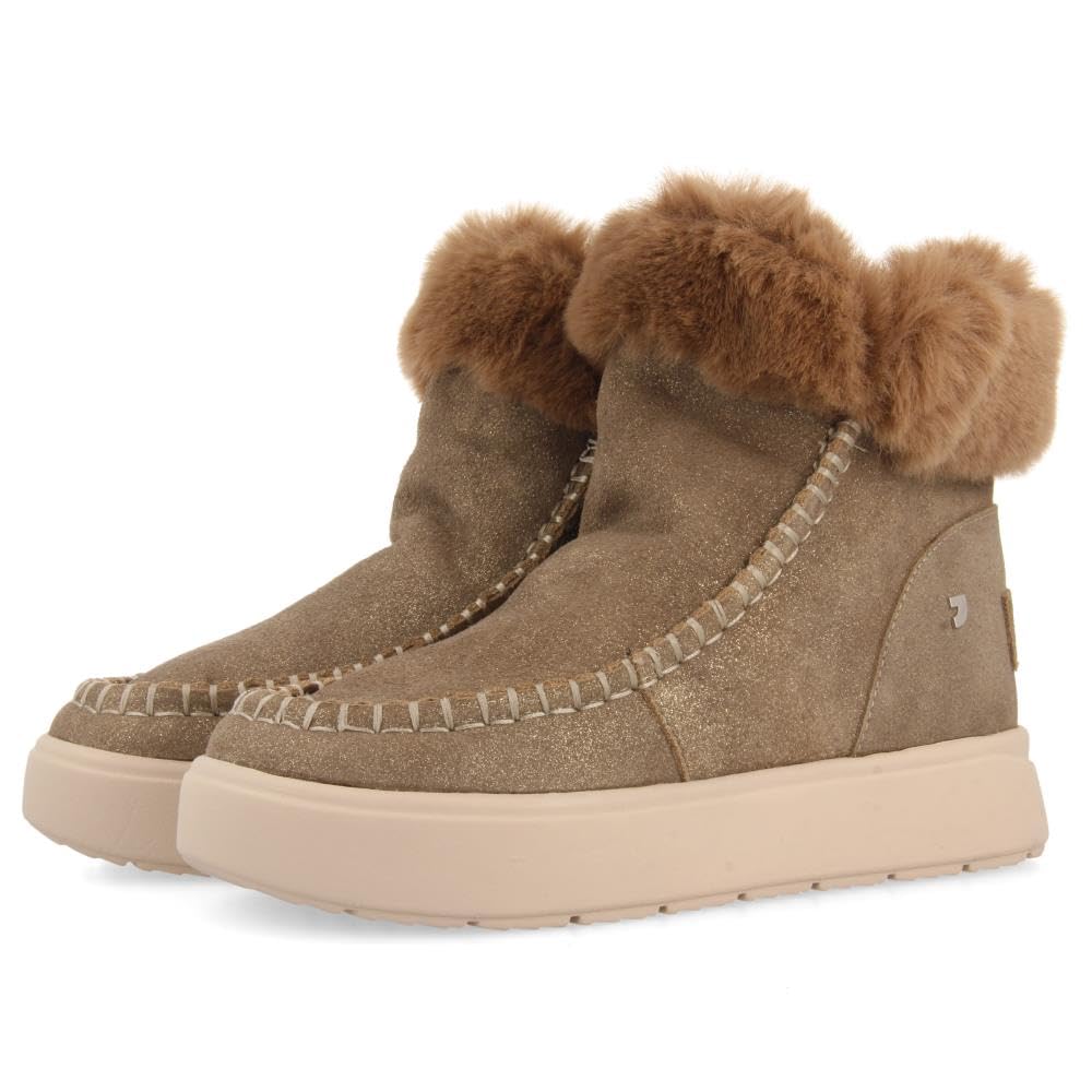 GIOSEPPO Women's tovelde Oxford Boot, Taupe, 5 UK