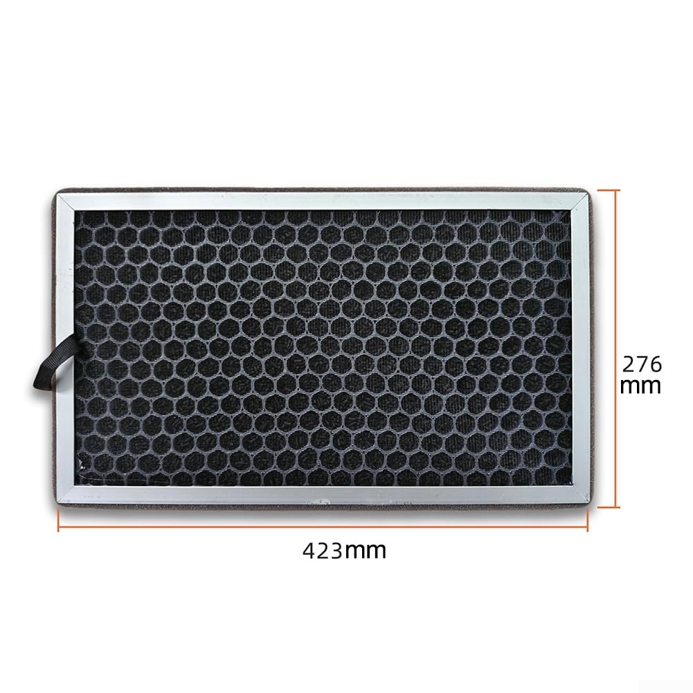 Paquete de 3 cajas de filtro de sistema de ventilación con purificación de tres capas, HEPA y carbón activado para calidad del aire del ventilador de conducto (200 mm)