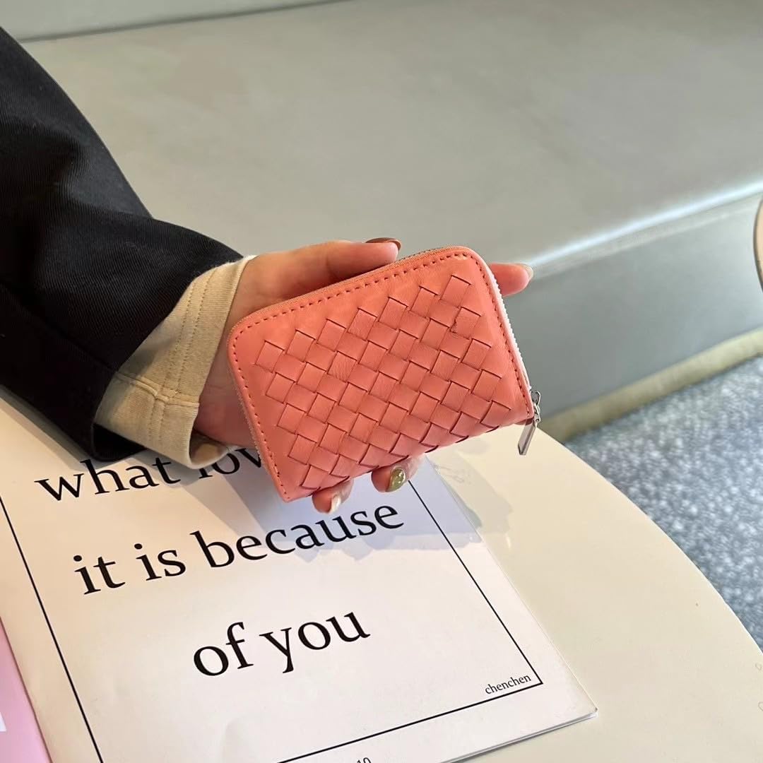 NGWHMAT かわいい財布 PU レザー財布 ミニ財布 ヴィンテージブラック財布 女性用 小さな財布 美的財布 (ブルー、S)