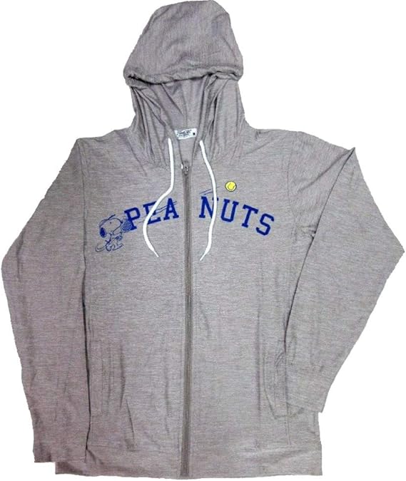 Amazon Peanuts ピーナッツ スヌーピー メンズ ジップアップ カチオンドライ 薄手 パーカー 長袖 テニス ゼブラ 柄 とても薄手 トレーナー パーカー 通販