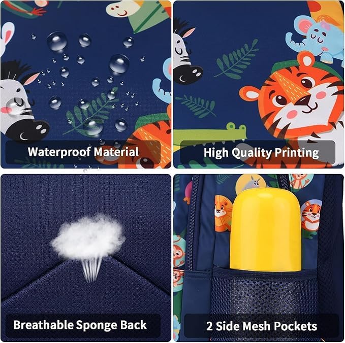 Image of Frantic Polyester 26 L Waterproof School Backpack School Bag Daypack Picnic Bag For Boys & Girls
