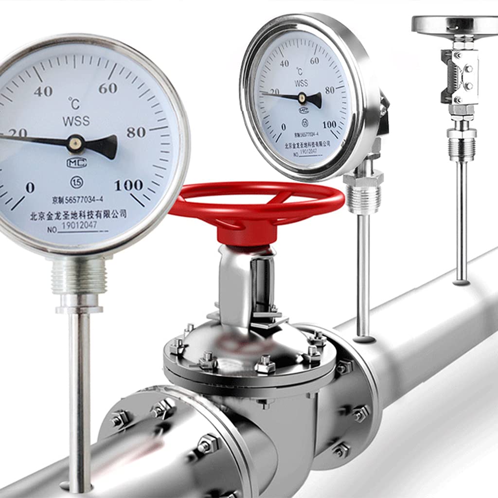 Manomètre 3,94" Manomètre de Test de Pression d'eau 1/4" NPT Montage inférieur en Acier Inoxydable pour boîtier 0-10psi/kpa Jauge à Vide remplie de glycérine