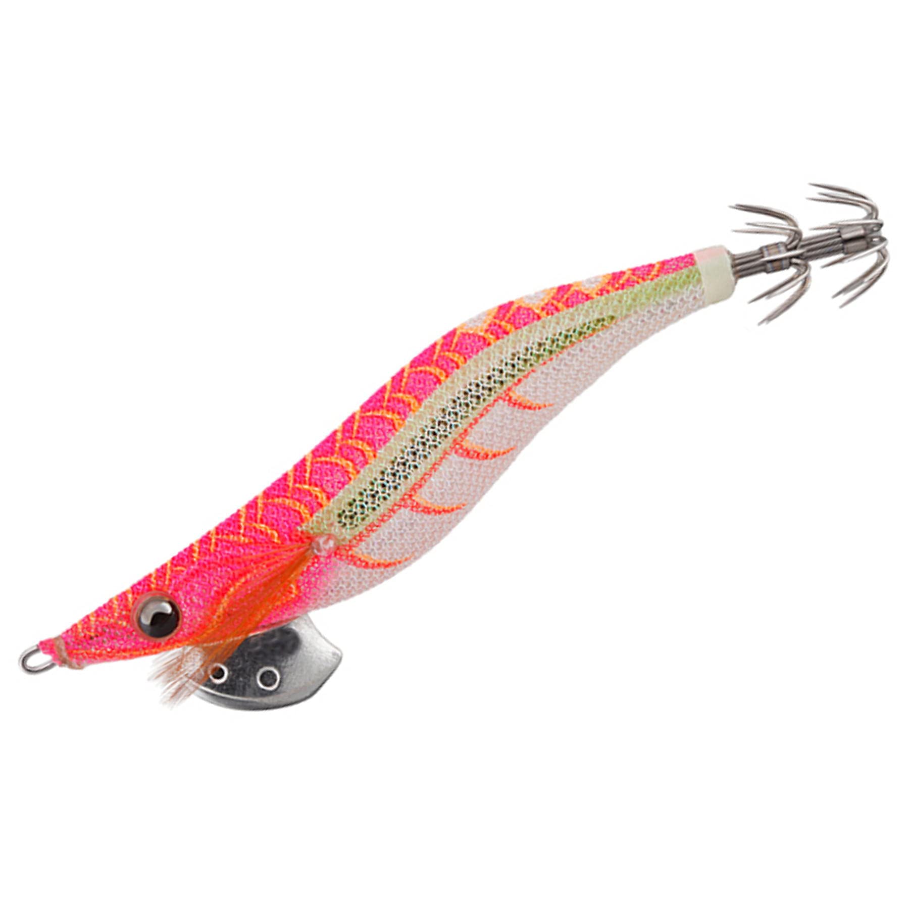 YamashitaEgi Oh Live Neon Bright 3.5# RP/064 - 105mm, 3 Treble Hooks, Green Glow, 1 Piece