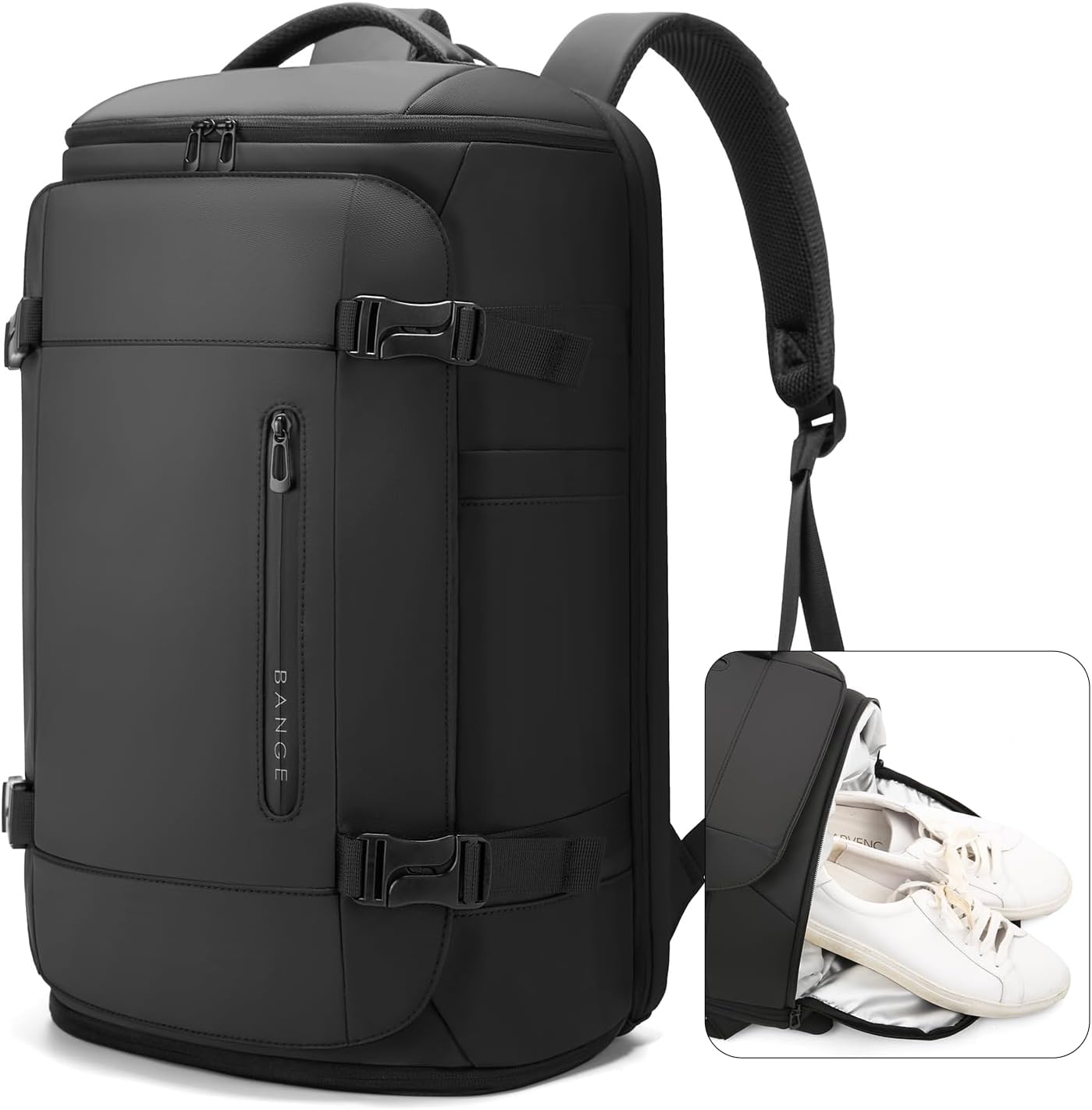 BG FUTURE AESTHETICS Reiserucksack mit Schuhfach, Wochenend-Business-Handgepäck, Flug Genehmigt Bordgepäck, leicht und wasserabweisend für 15.6-17.3' Laptop