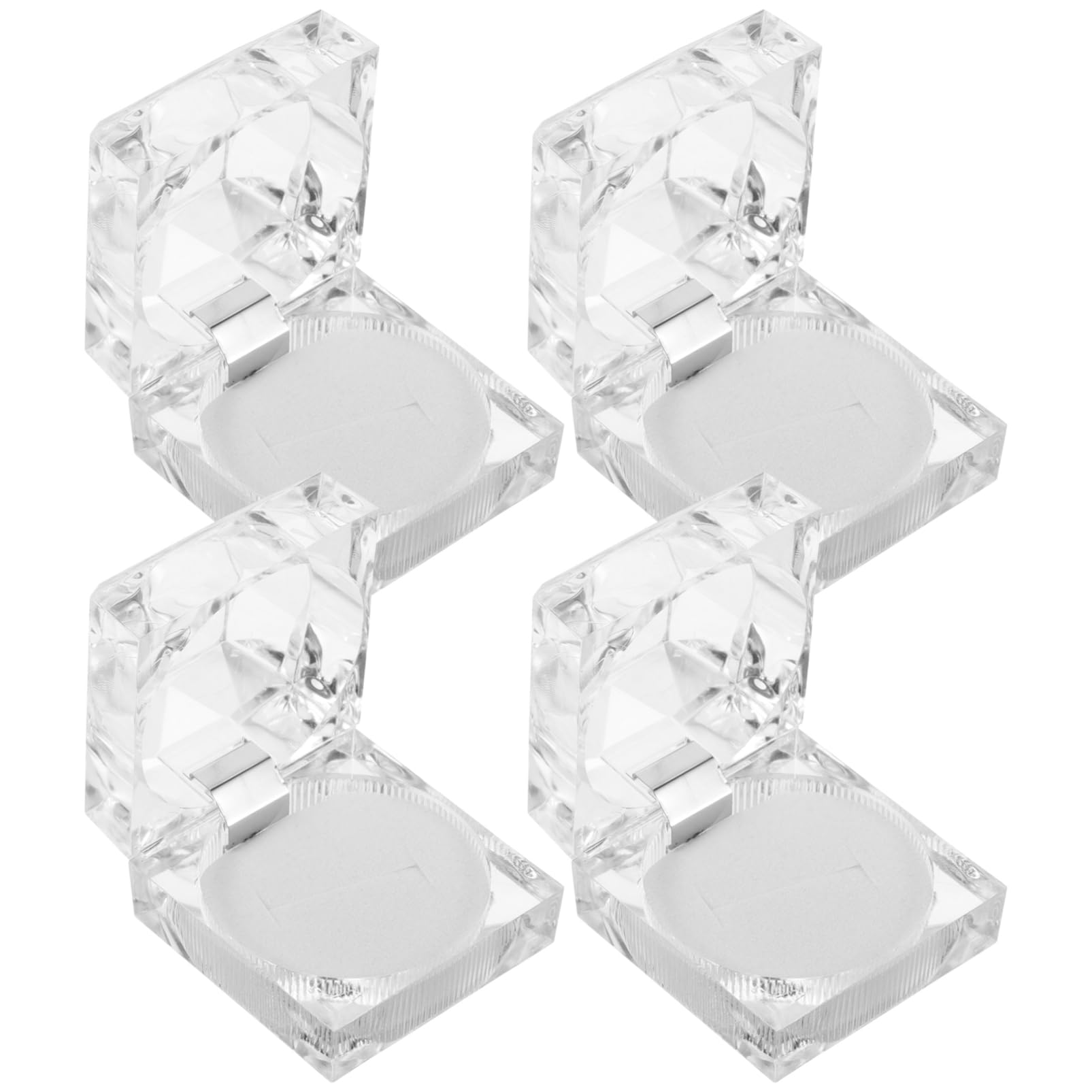 Organisateur Boîte À Bijoux 10 Pièces Compacte En Acrylique Transparente Pour Bagues Boucles D'Oreilles Et Petits Bijoux Rangement Portable Idéal Maison Et Voyage