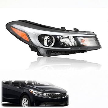 LABLT Headlight Headlamp Assembly Passenger Side Right RH Replacement for Forte 2017 2018 Replacement for KI2503201