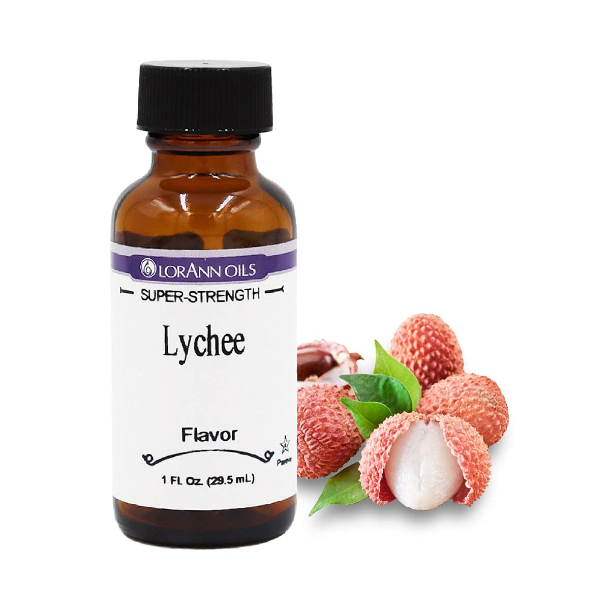 LorAnn Super Strength Flavor Lychee / Litchi – Potente aroma alimentare perfetto per la preparazione di dolci, torte, bevande, anche cioccolato e altro ancora – 29,5 ml