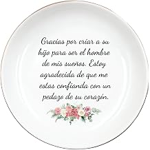 Gracias Suegra Ring Dish, Spanish Mother in Law Jewelry Holder, Mother of the Groom Keepsake, Second Mom Appreciation Present, Future Mum Trinket Tray, Regalo Para Suegra