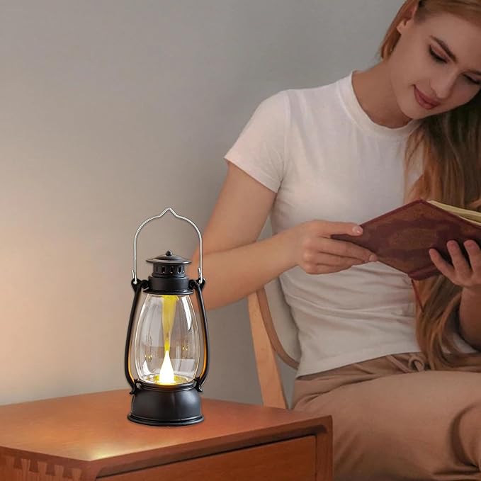 Jeruytgh Garden Lantern | Patio Outdoor Lantern | Yard Pathway Lantern | Porch with Handle | Led Camping Lamp | Portable and Lightweight, Making It Suitable for Camping, Backyard Events, and More photo 3