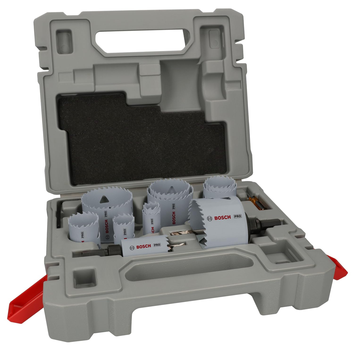 Bosch Juego de 17 sierras perforadoras multimaterial – Adaptador estándar (para madera blanda, paneles de yeso, diámetro 19, 22, 25, 29, 35, 38, 44, 51, 57, 64, 76 mm, accesorios profesionales)