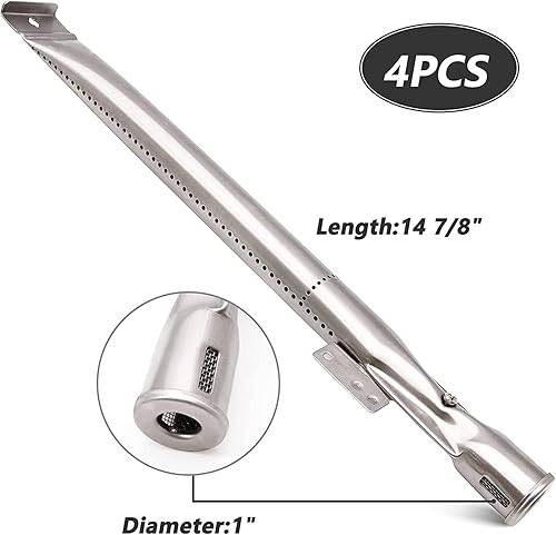 Miniatura 4 de Adviace Piezas de repuesto para parrilla Home Depot Nexgrill 4 Burner 720-0830H, 720-0783E, 720-0830D, rejillas de cocción de 17 pulgadas, tubos de