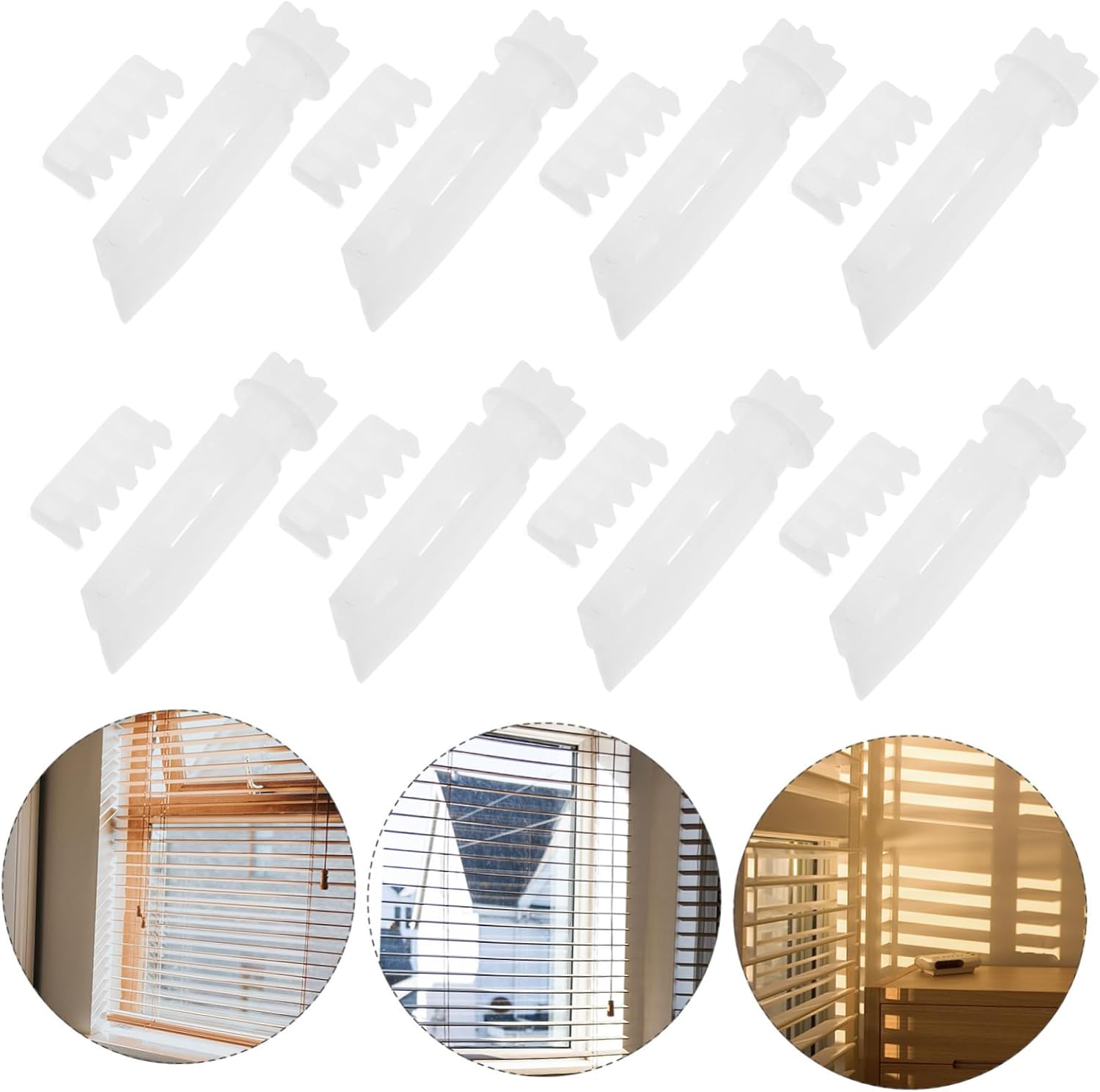 12set Vertical Blind Replacement Parts Kit Stems Clips Brackets for Blind Accessories