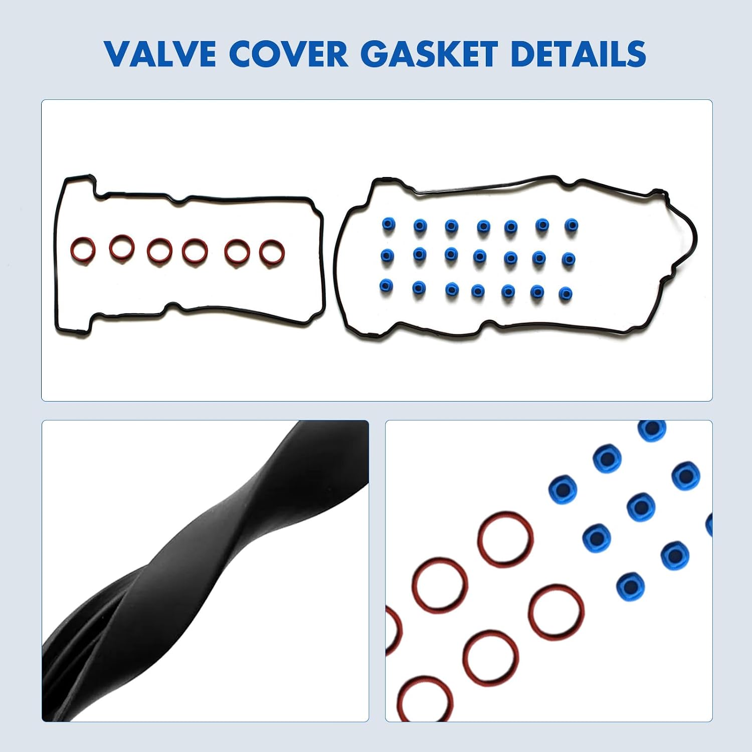 Valve Cover Gasket Fit for Ford Escape 3.0L,for Mazda MPV 3.0L,for Mercury Sable 3.0L Replace VS50551R,VS50408
