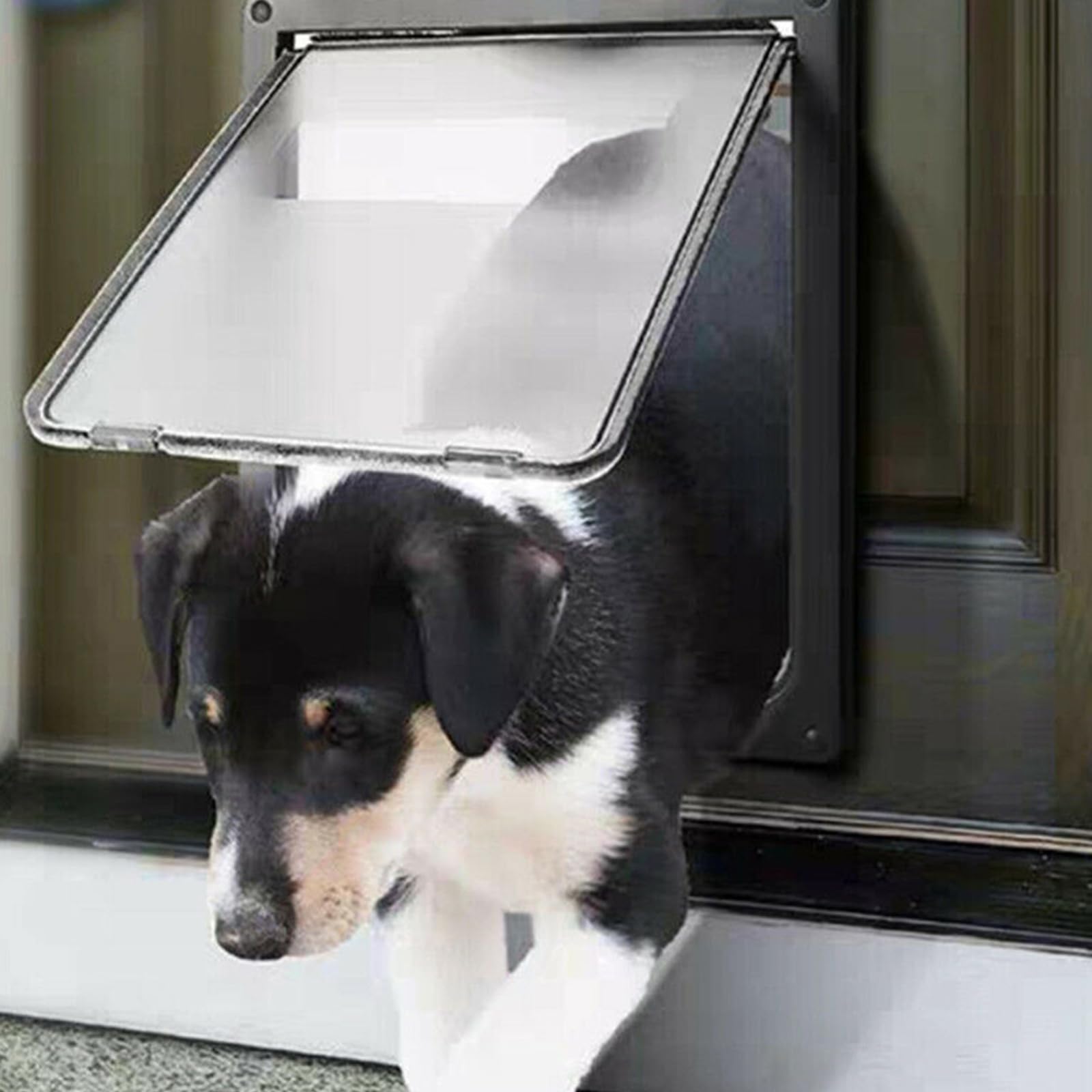 Haustiertür, sichere Hundeklappe mit klarer Sicht, einfache Installation, 2-Wege Eingangs und Ausgangskontrolle, sichere Hundeklappe mit klarer Sicht, einfache Installation