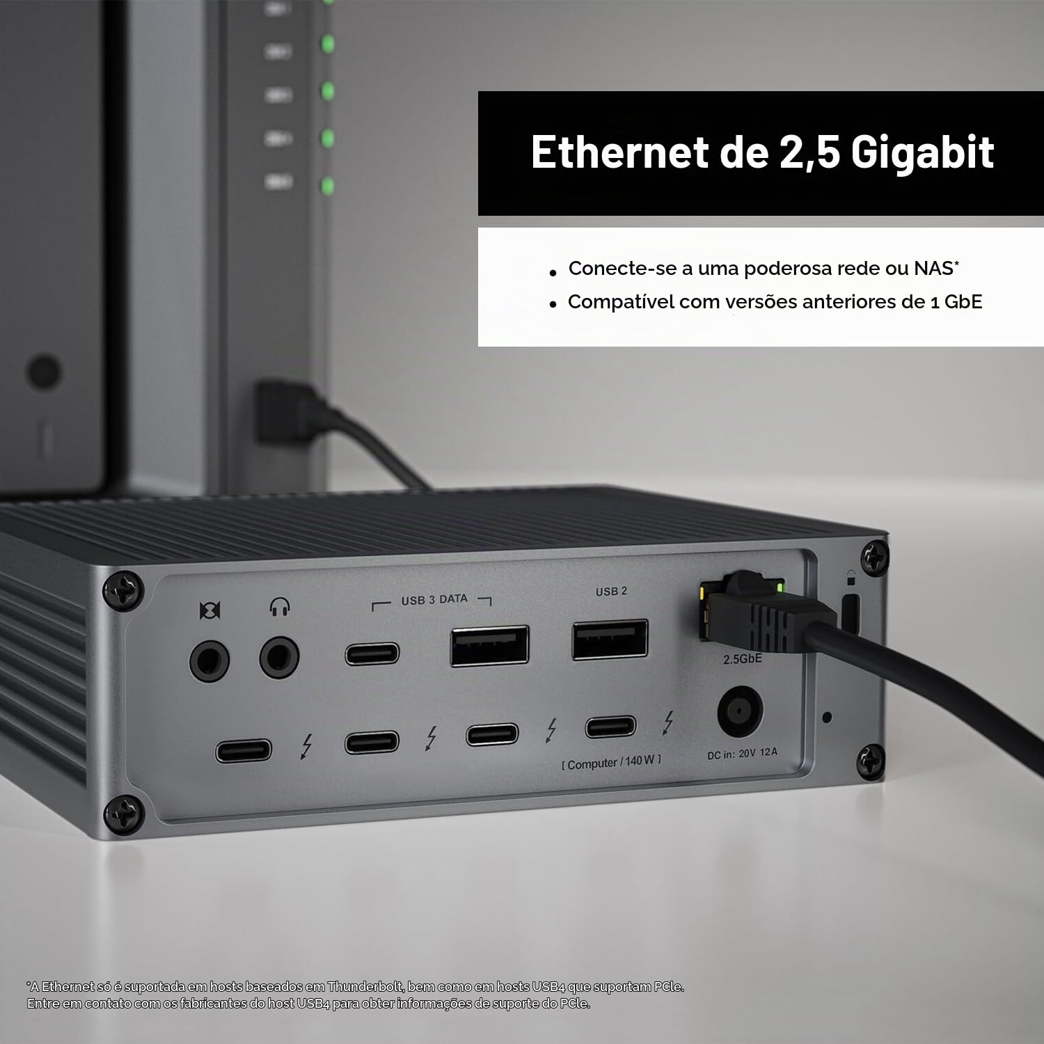 CalDigit TS5 Thunderbolt 5 Dock - 15 portas, carregamento de 140 W