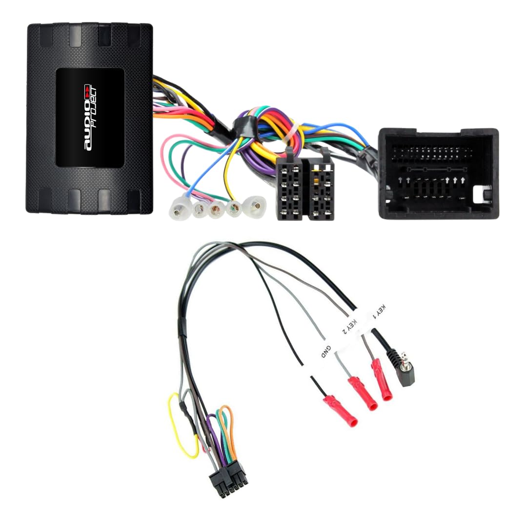 Audioproject A400.3-33 - CAN Bus Adapter Basis Lenkradfernbedienung für Opel Adam Astra Corsa Meriva Mokka Zafira ab 2009-2018 Chevrolet für Autoradio Pioneer Kenwood JVC Alpine u.a.