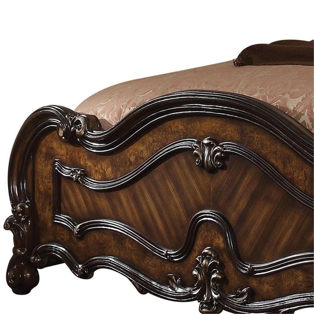 Amazon.com: Acme Versailles Queen Bed - 21790Q - Cherry Oak : Home