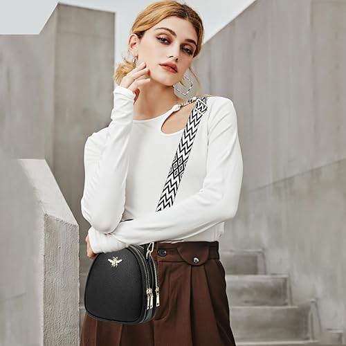 Miniatura 3 de Bolsos cruzados pequeños y ligeros para mujer, bolso de hombro para mujer, elegante bolso para teléfono celular y cartera