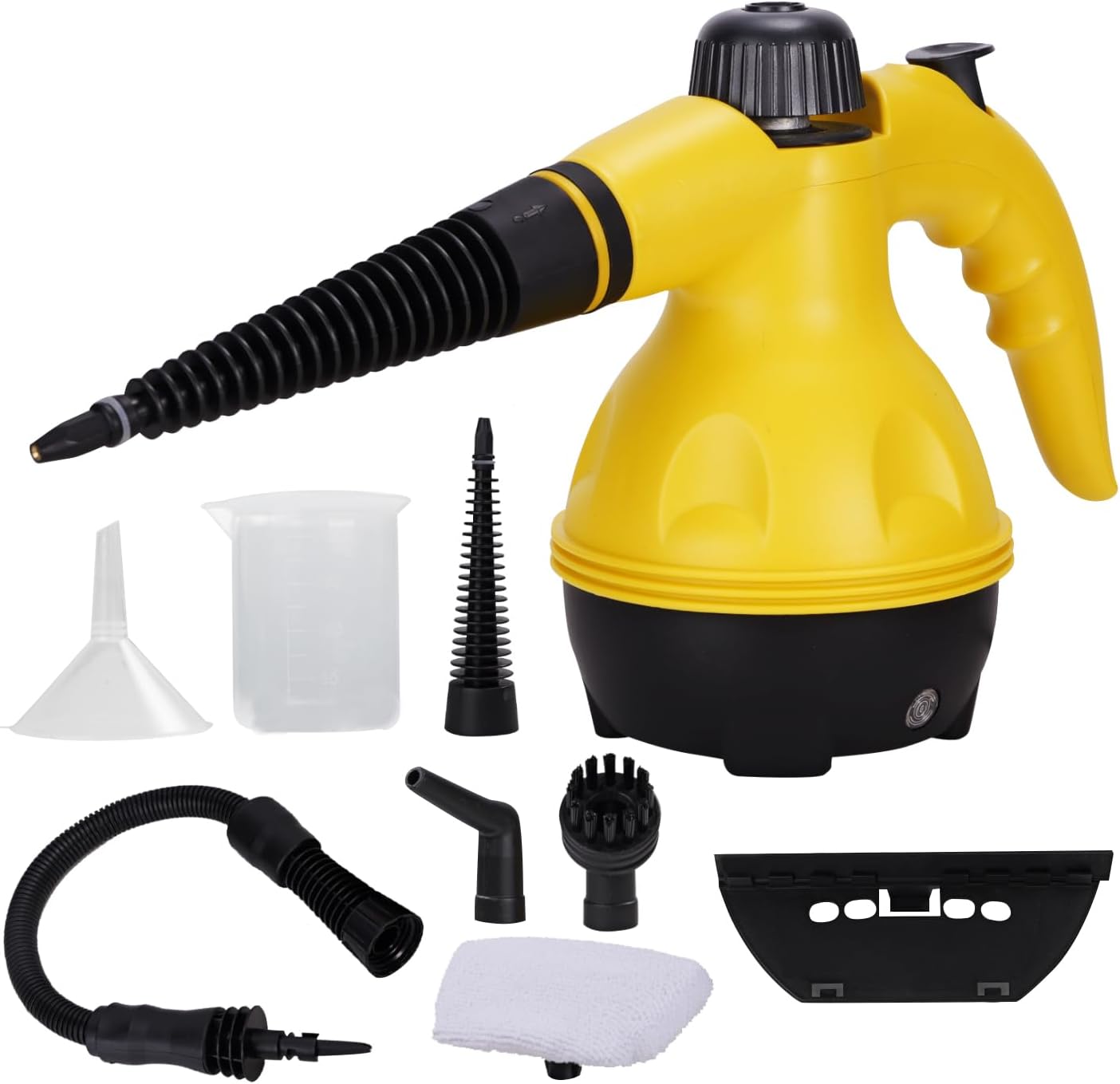 Steam Cleaner Pressurized Handheld Cleaner for Home with 9pcs Accessories, Multi-Surface and Powerful Home Use Steamer for Cleaning, Car, Kitchen, Bathroom, Shower, Window, Grime, Grease